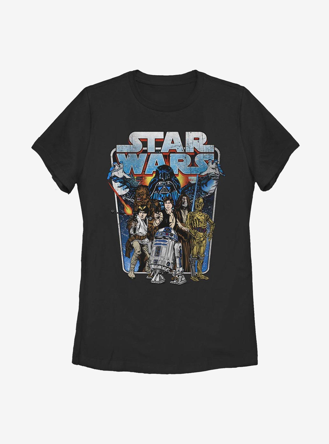 Star Wars Classic Battle Womens T-Shirt, BLACK, hi-res