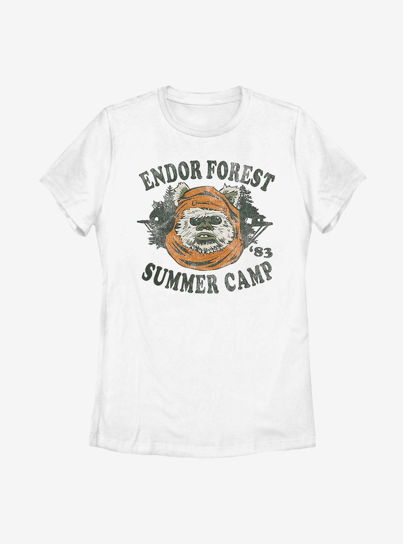 Star Wars Endor Camp Womens T-Shirt, WHITE, hi-res