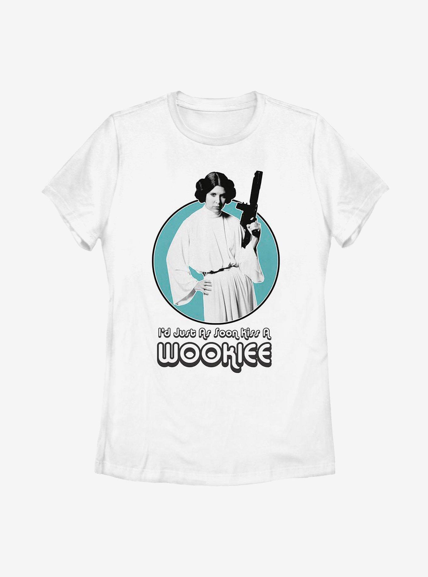 Star Wars Kissing Wookiees Womens T-Shirt, WHITE, hi-res