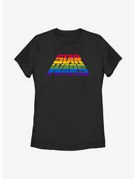 Star Wars Perspective Rainbow Logo Womens T-Shirt, , hi-res