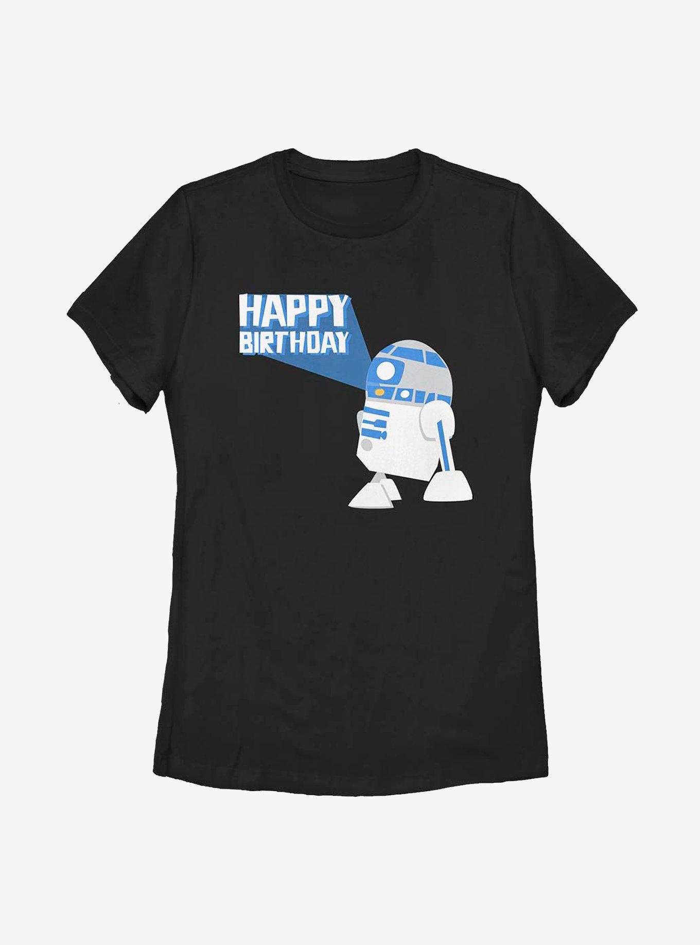 Star Wars R2D2 Happy B Day Womens T-Shirt, , hi-res