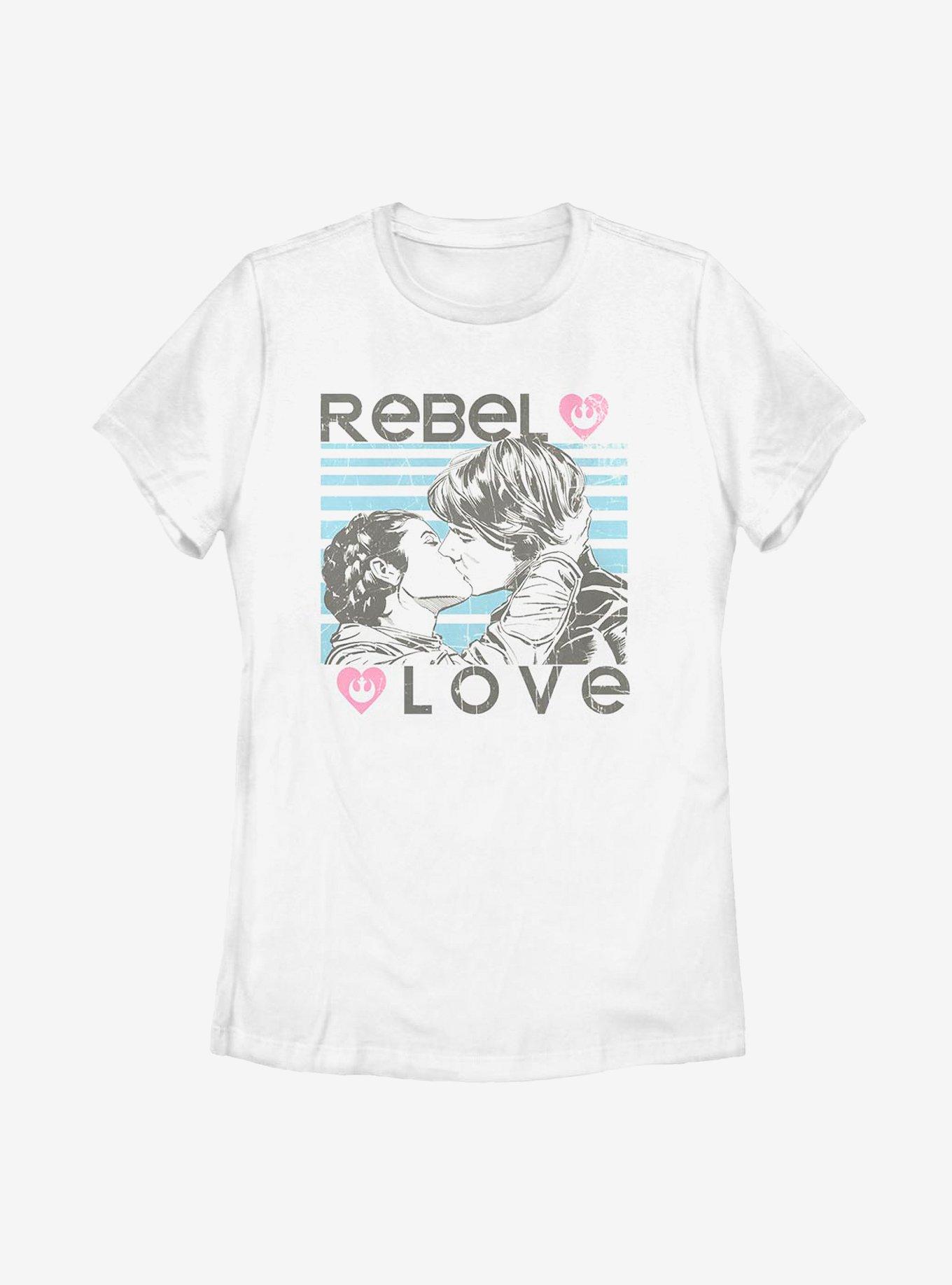 Star Wars Rebel Love Womens T-Shirt, WHITE, hi-res