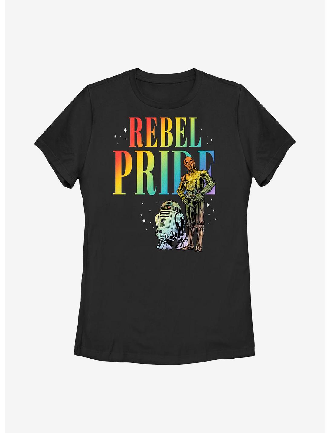 Star Wars Rebel Pride Womens T-Shirt, BLACK, hi-res