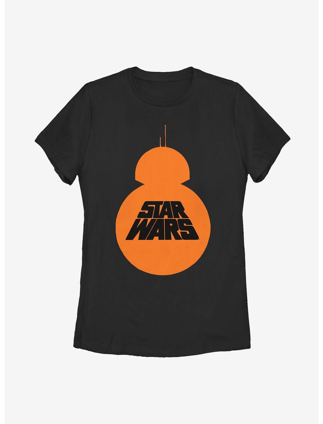 Star Wars Episode VII: The Force Awakens BB-8 Pumpkin Womens T-Shirt, BLACK, hi-res