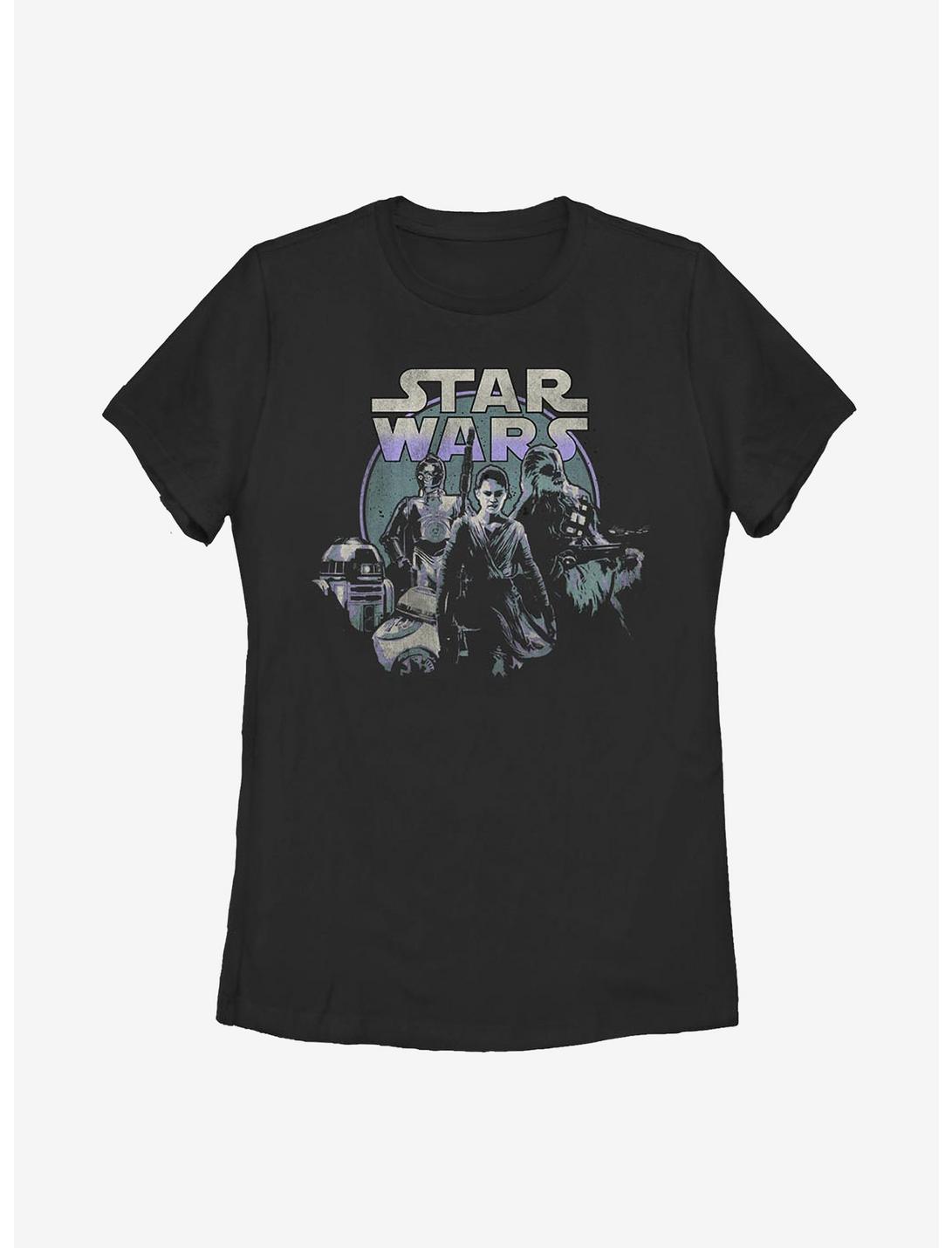 Star Wars Episode VII: The Force Awakens Girly Group Womens T-Shirt, BLACK, hi-res
