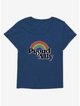 Proud Ally T-Shirt Plus Size, NAVY, hi-res