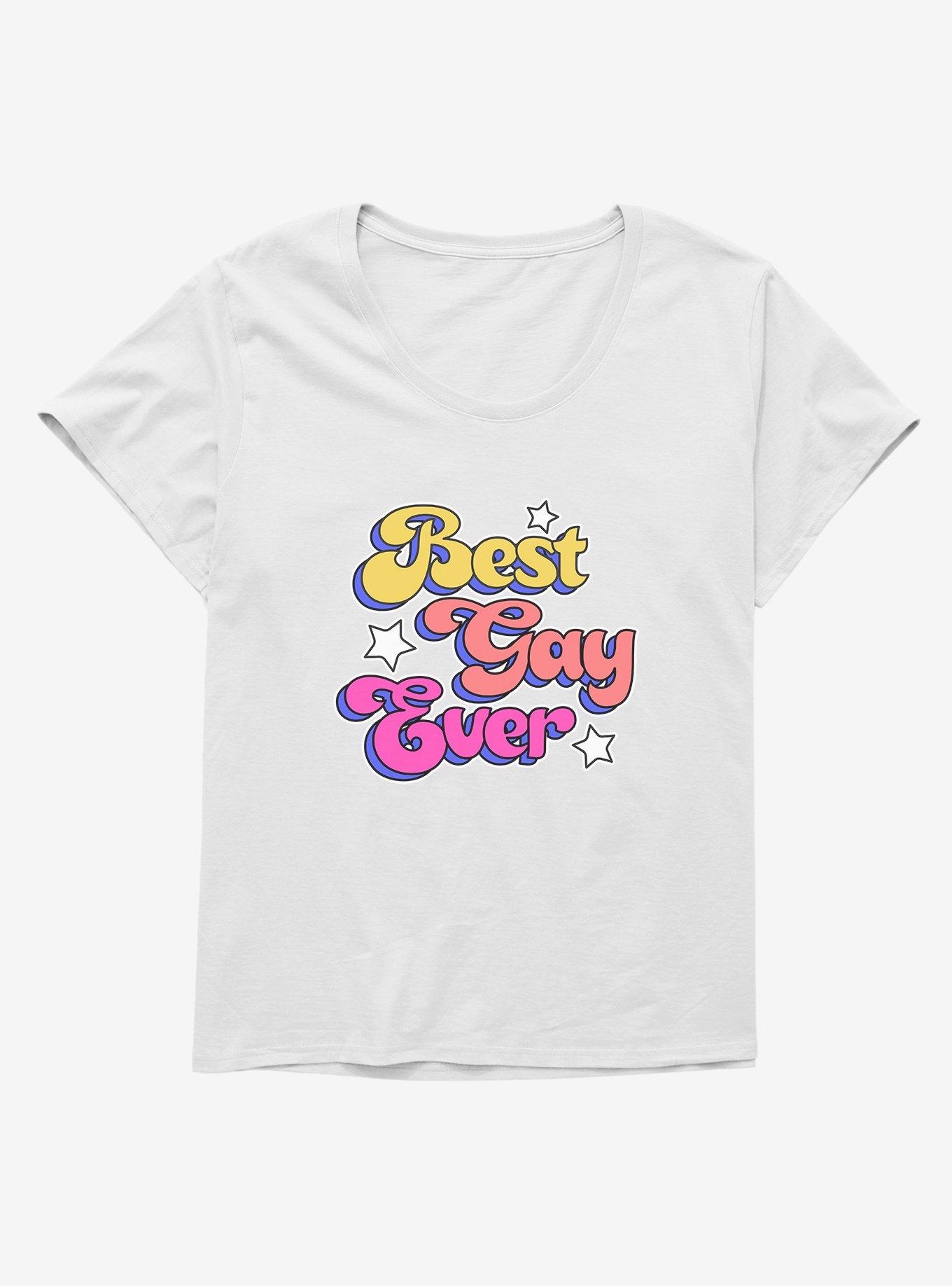 Best Gay Ever T-Shirt Plus Size, WHITE, hi-res