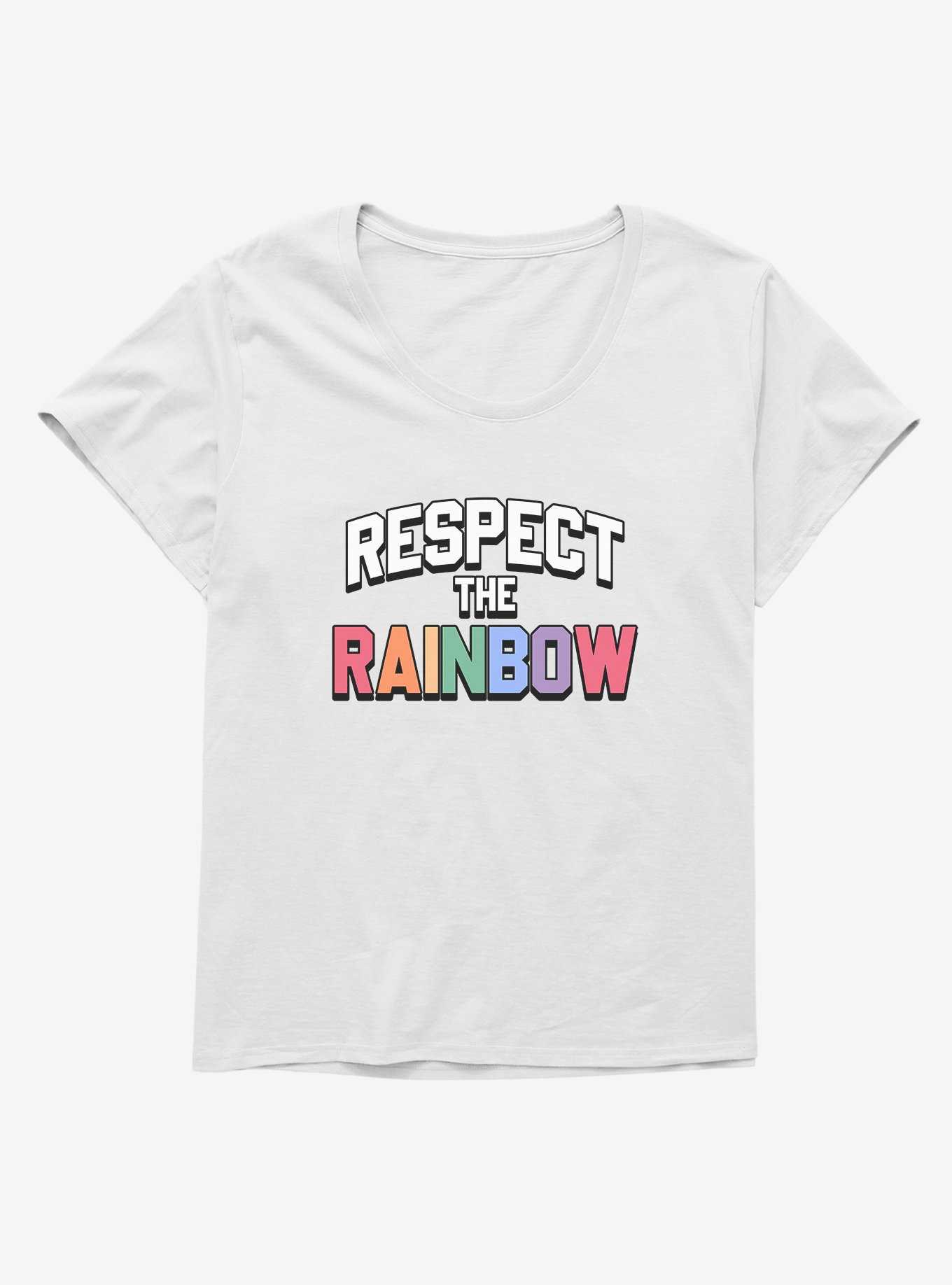 Respect The Rainbow T-Shirt Plus Size, , hi-res