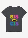 Sis Not Cis T-Shirt Plus Size, CHARCOAL HEATHER, hi-res