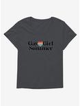 Gay Girl Summer T-Shirt Plus Size, CHARCOAL HEATHER, hi-res