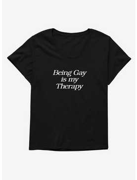 Being Gay Is My Therapy T-Shirt Plus Size, , hi-res