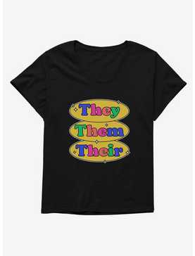 They Them Their T-Shirt Plus Size, , hi-res