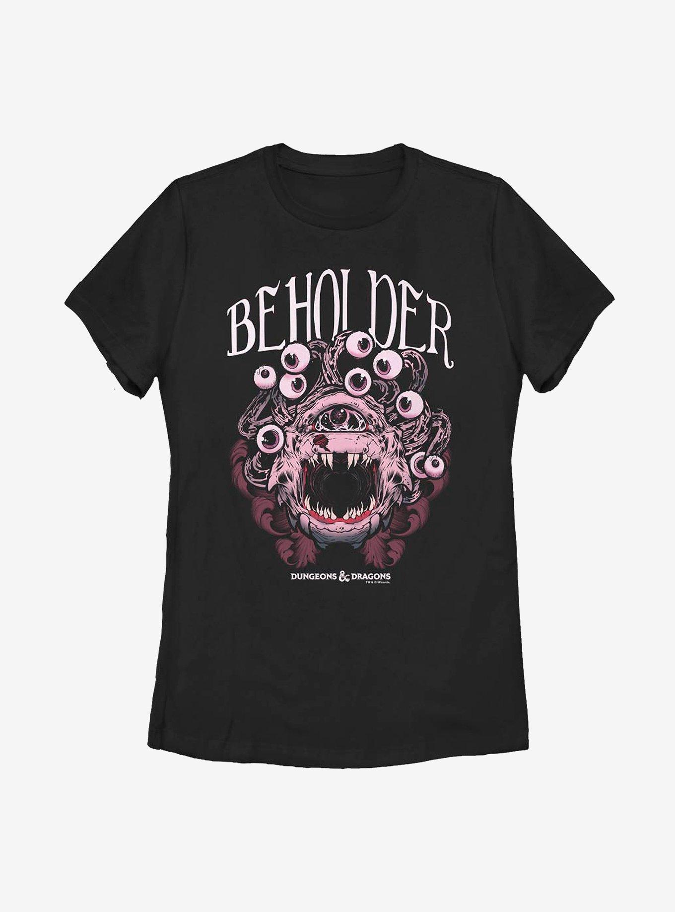 Dungeons & Dragons Beholder Monster Icon Womens T-Shirt, BLACK, hi-res
