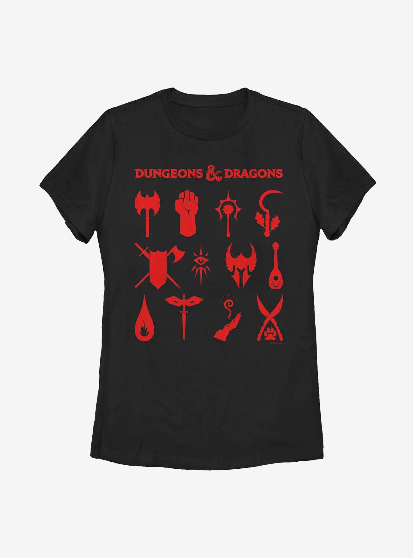 Dungeons & Dragons Dungeon Classes Womens T-Shirt, , hi-res