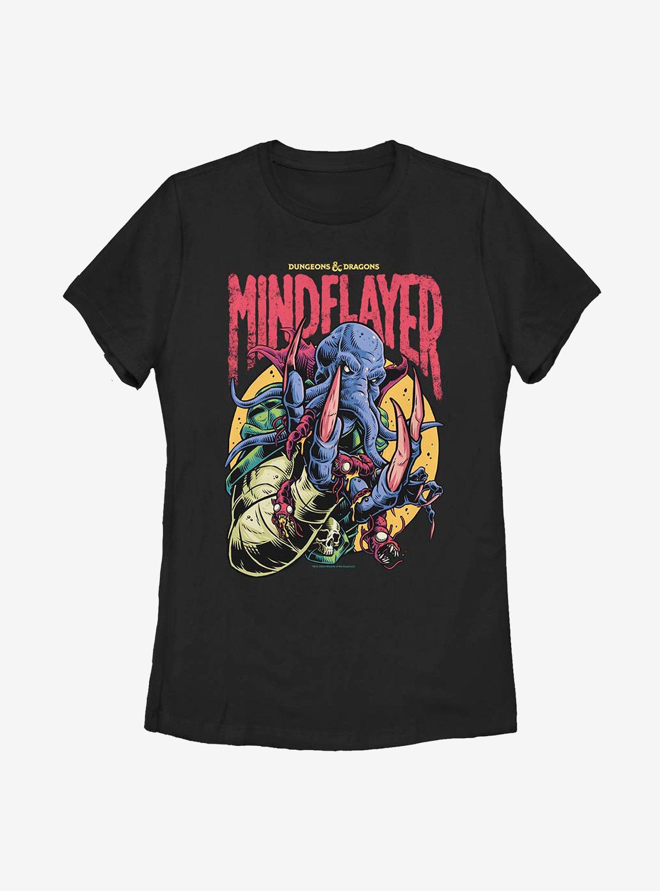 Dungeons & Dragons Mindflayer Logo Womens T-Shirt, BLACK, hi-res