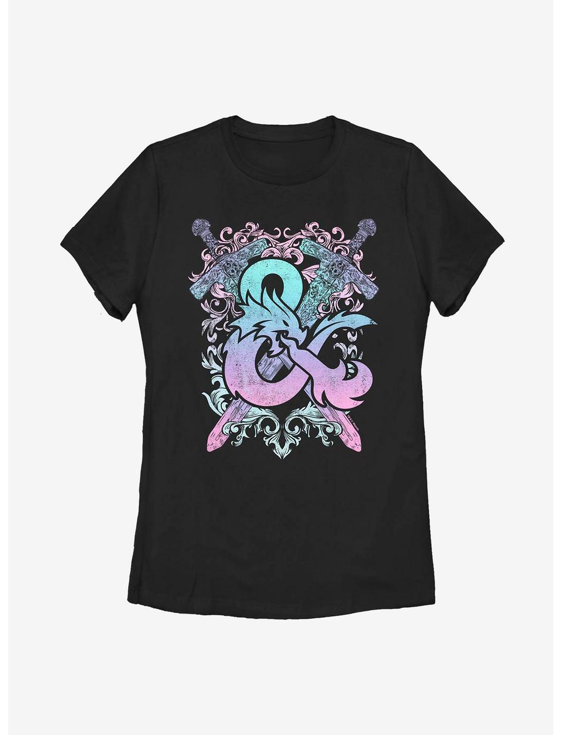 Dungeons & Dragons Pastel Playable Womens T-Shirt, BLACK, hi-res