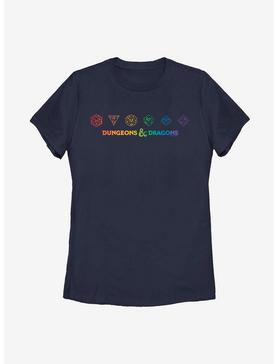 Dungeons & Dragons Rainbow Dice Womens T-Shirt, , hi-res