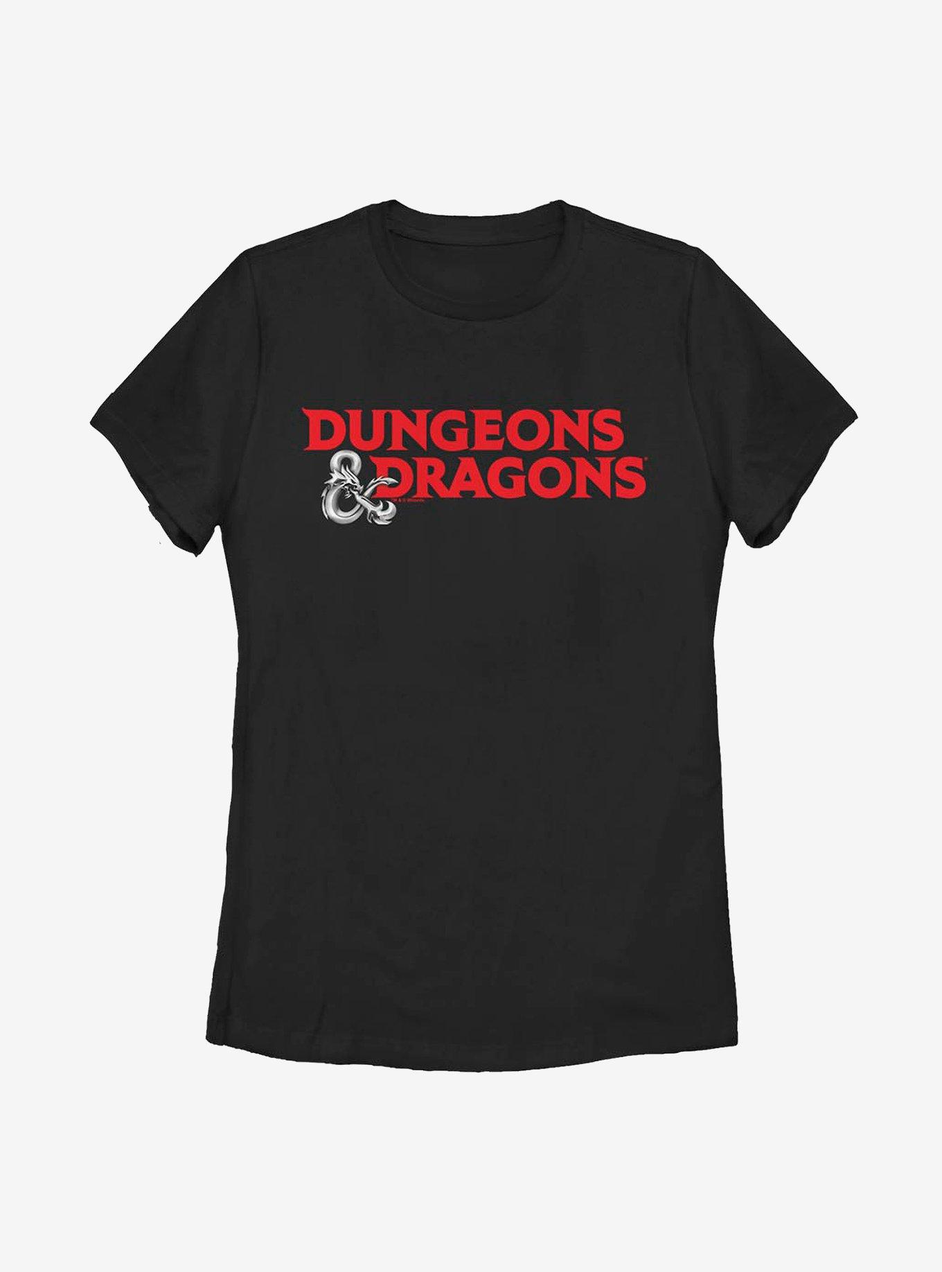 Dungeons & Dragons Rendered Logo Womens T-Shirt, BLACK, hi-res