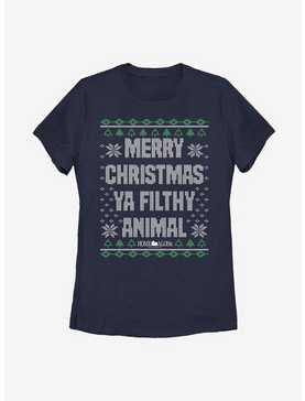 Home Alone Merry Christmas Holiday Sweater Psttern Womens T-Shirt, , hi-res