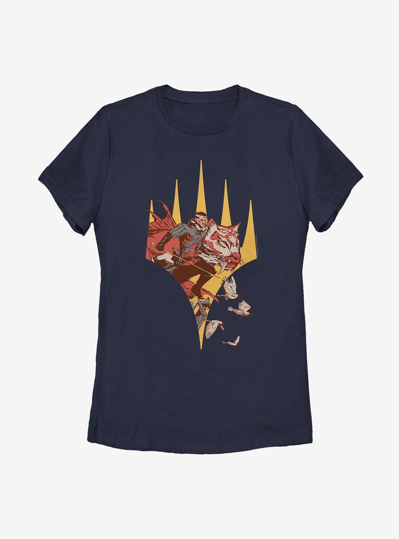 Magic: The Gathering Lukka Badge Womens T-Shirt, NAVY, hi-res