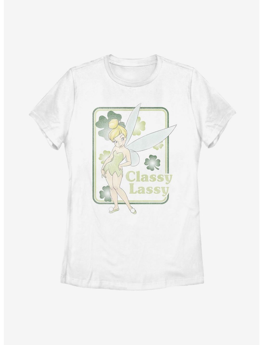 Disney Peter Pan Tinker Bell Classy Lassy Tink Womens T-Shirt, WHITE, hi-res