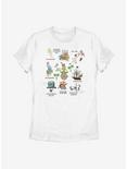 Disney Peter Pan Tinker Bell Cute Elements Womens T-Shirt, WHITE, hi-res