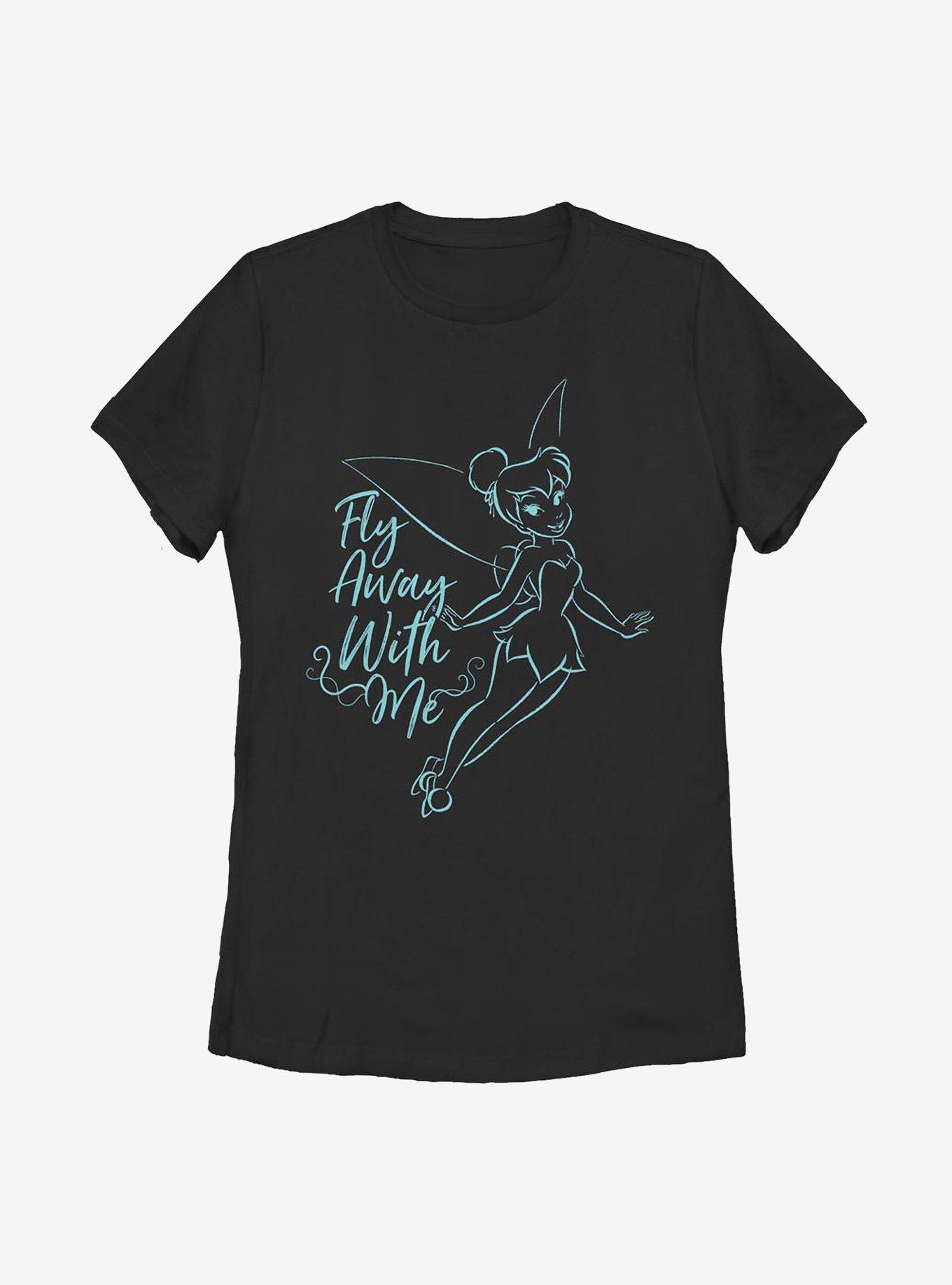 Disney Peter Pan Tinker Bell Fly Away With Me Womens T-Shirt, , hi-res
