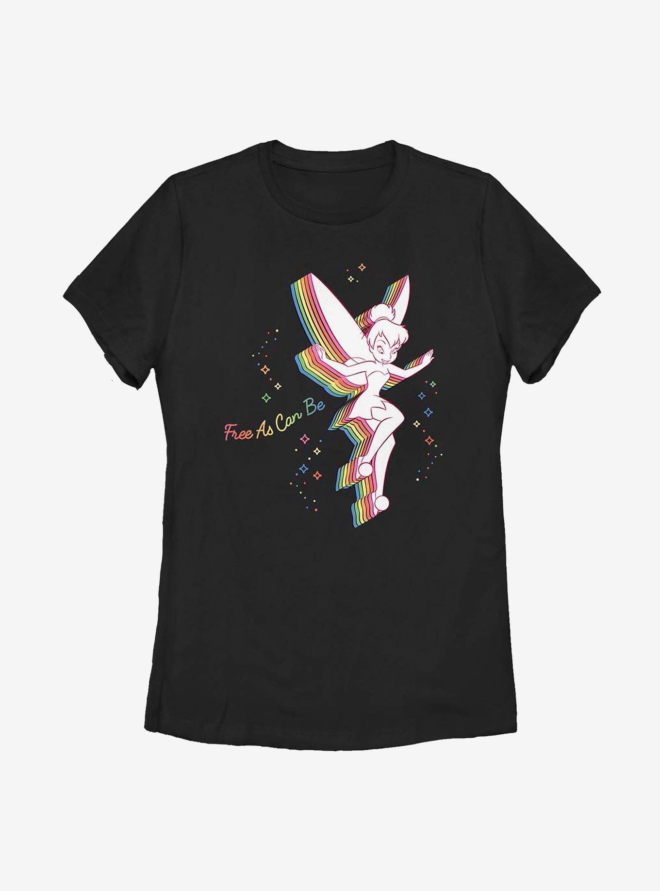 Disney Peter Pan Tinker Bell Free As Can Bea Womens T-Shirt, , hi-res