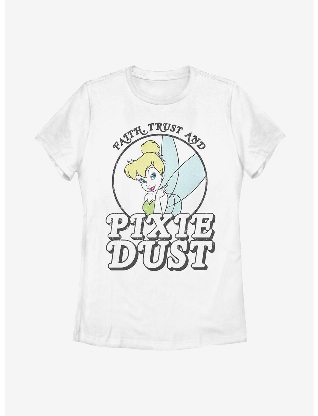 Disney Peter Pan Tinker Bell Get That Pixie Dust Womens T-Shirt, WHITE, hi-res