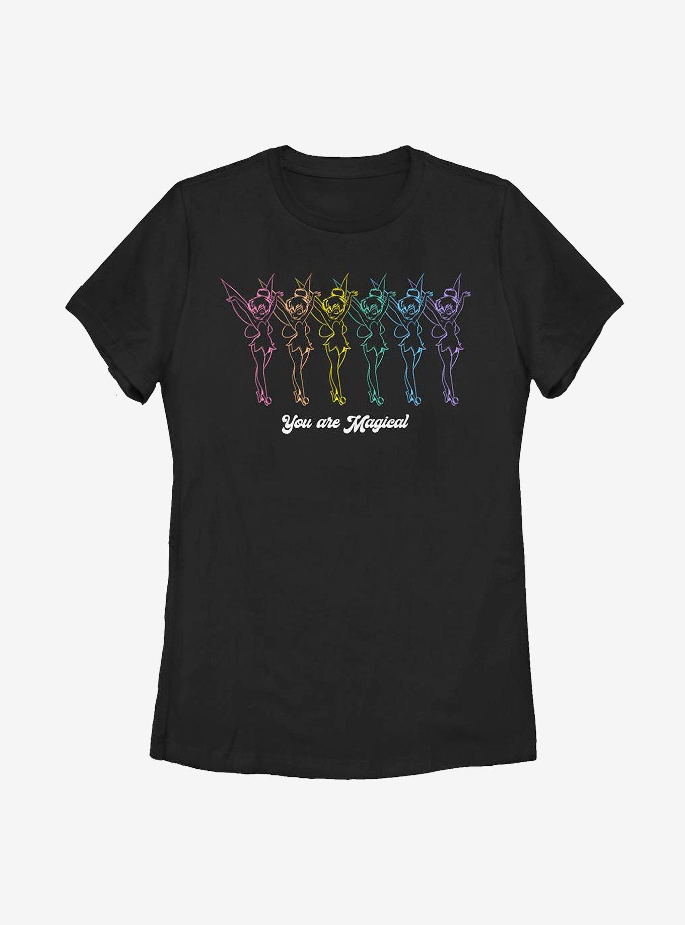 Disney Peter Pan Tinker Bell Magical Tink Womens T-Shirt, BLACK, hi-res