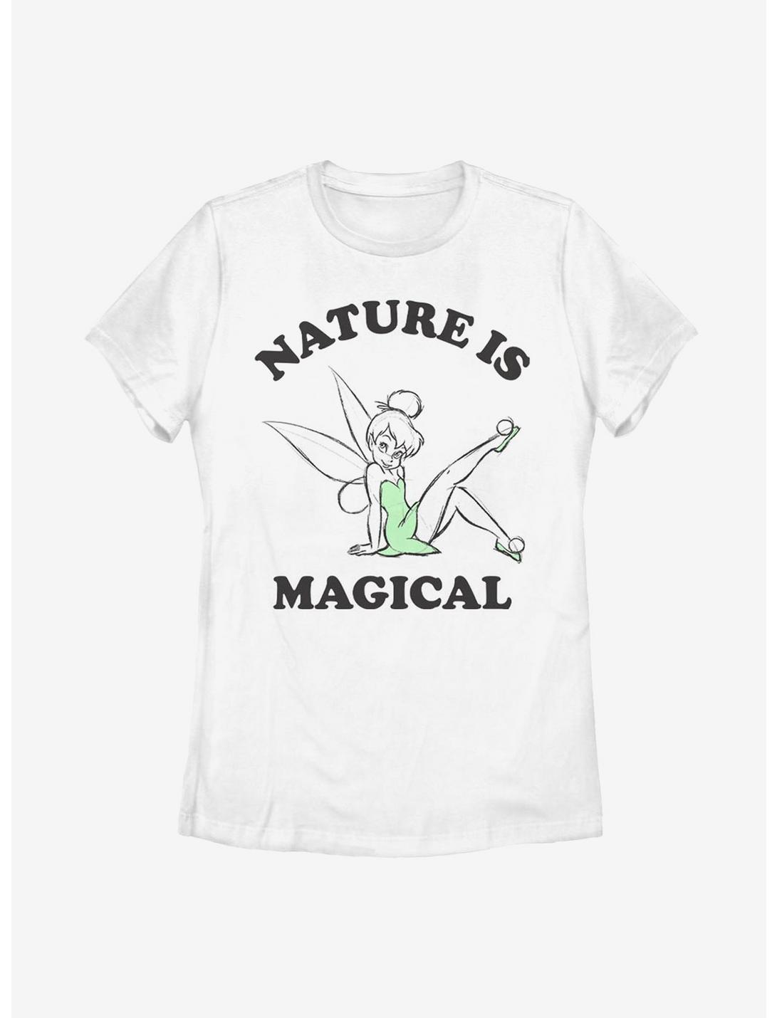 Disney Peter Pan Tinker Bell Nature Is Magical Womens T-Shirt, WHITE, hi-res