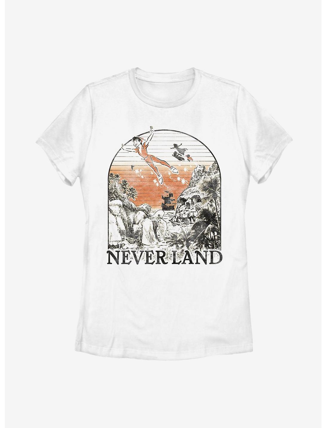 Disney Peter Pan Tinker Bell Neverland Sighted Womens T-Shirt, WHITE, hi-res
