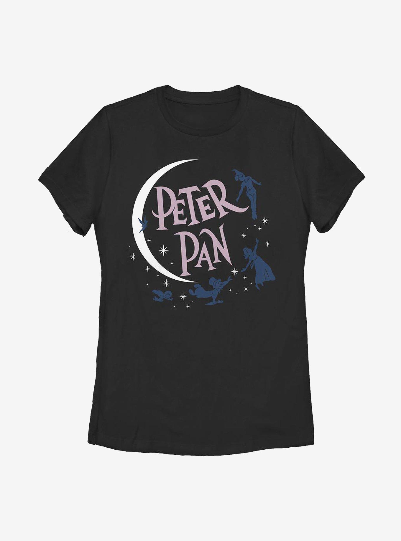 Disney Peter Pan Tinker Bell Peter Pan Womens T-Shirt, BLACK, hi-res