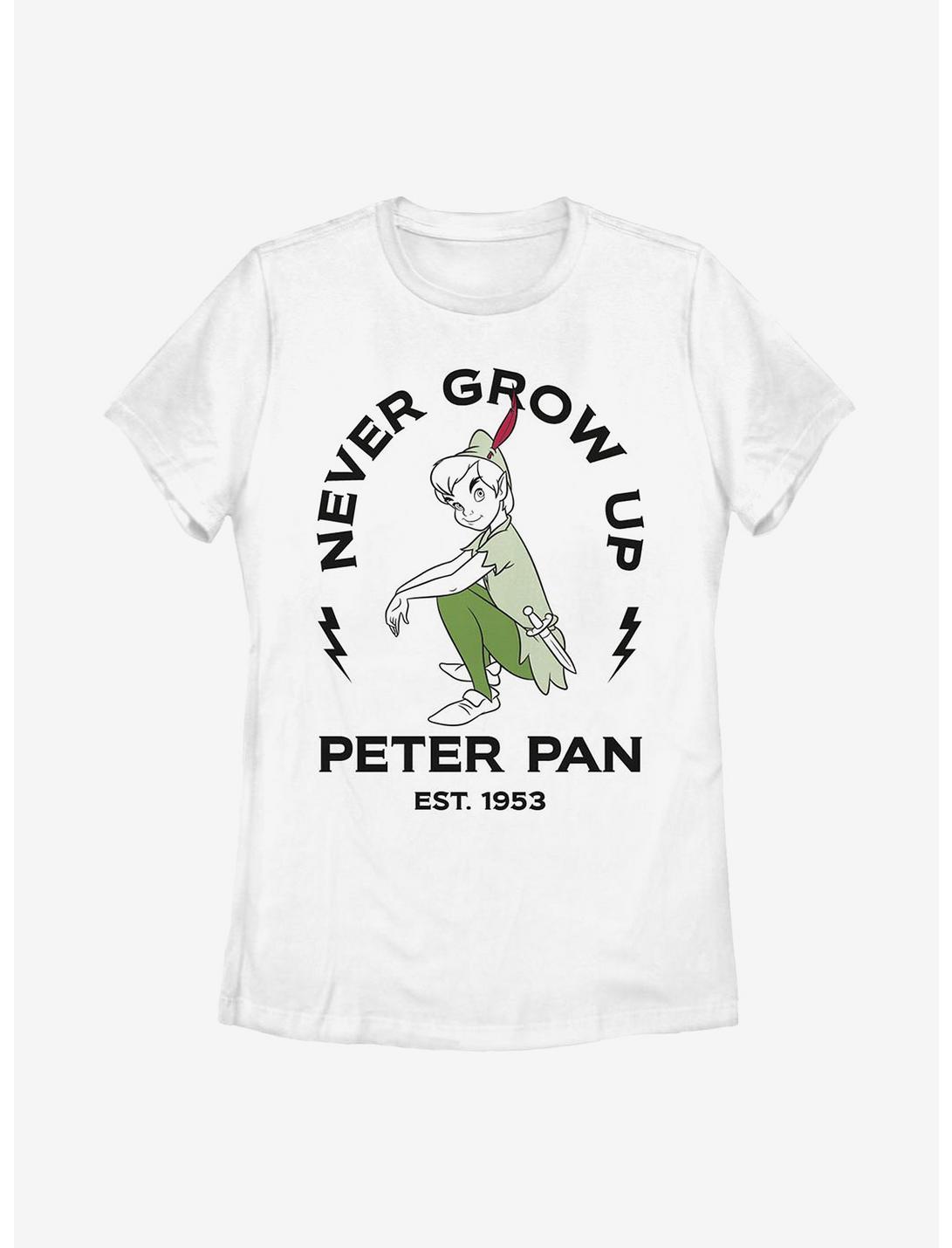 Disney Peter Pan Tinker Bell Peter Pan Womens T-Shirt, WHITE, hi-res