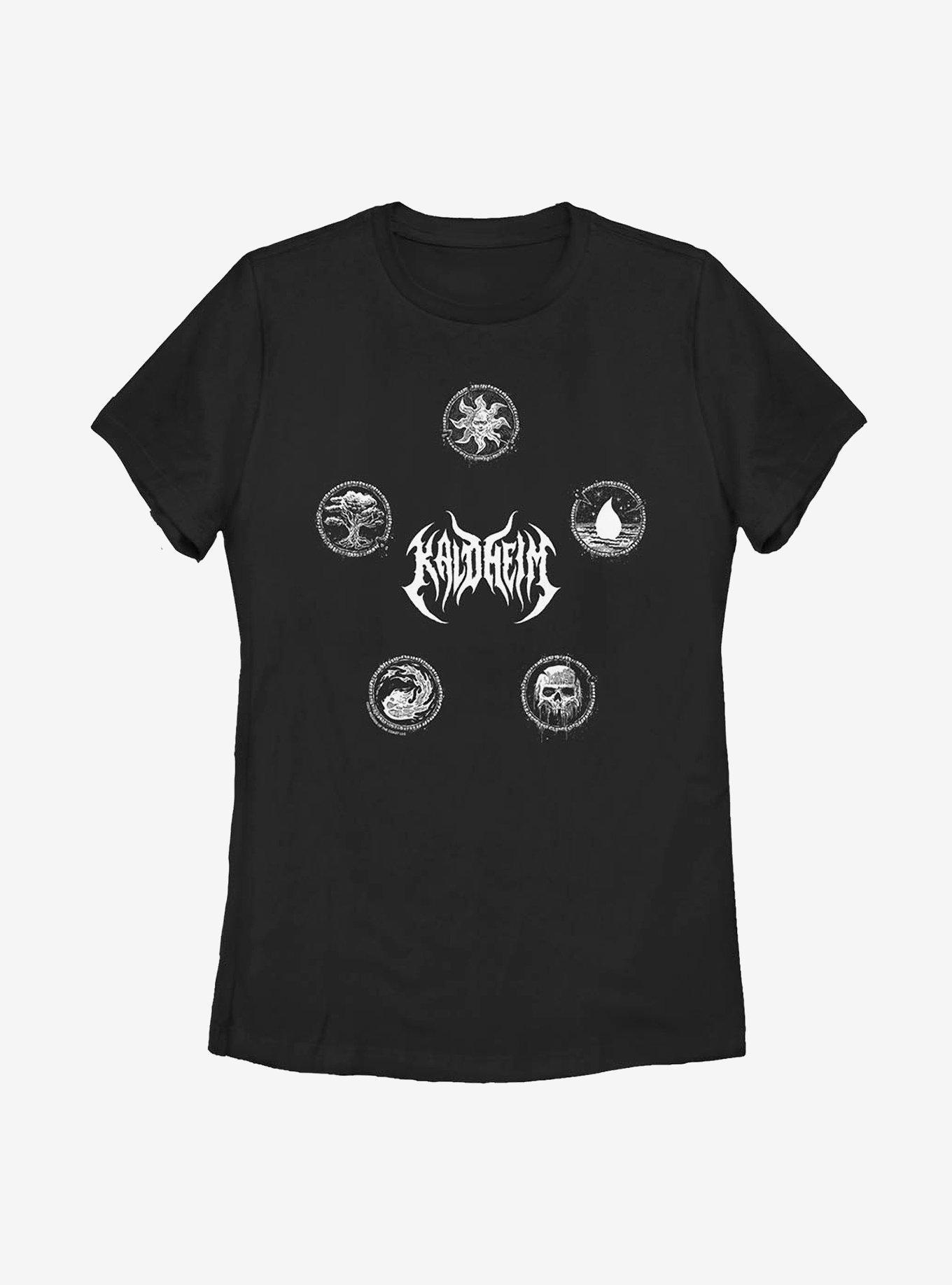 Magic: The Gathering Five Elements Womens T-Shirt, BLACK, hi-res