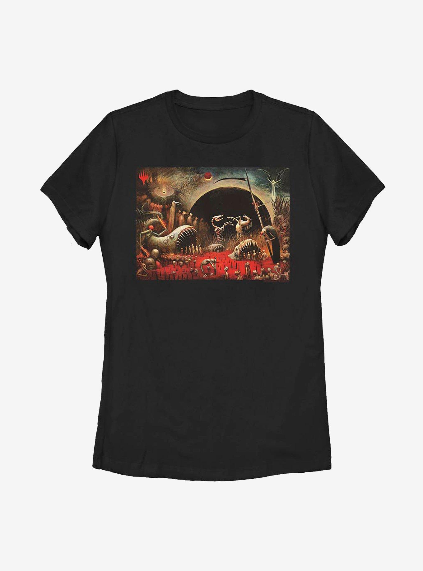 Magic: The Gathering Hell On Warcraft Womens T-Shirt, BLACK, hi-res