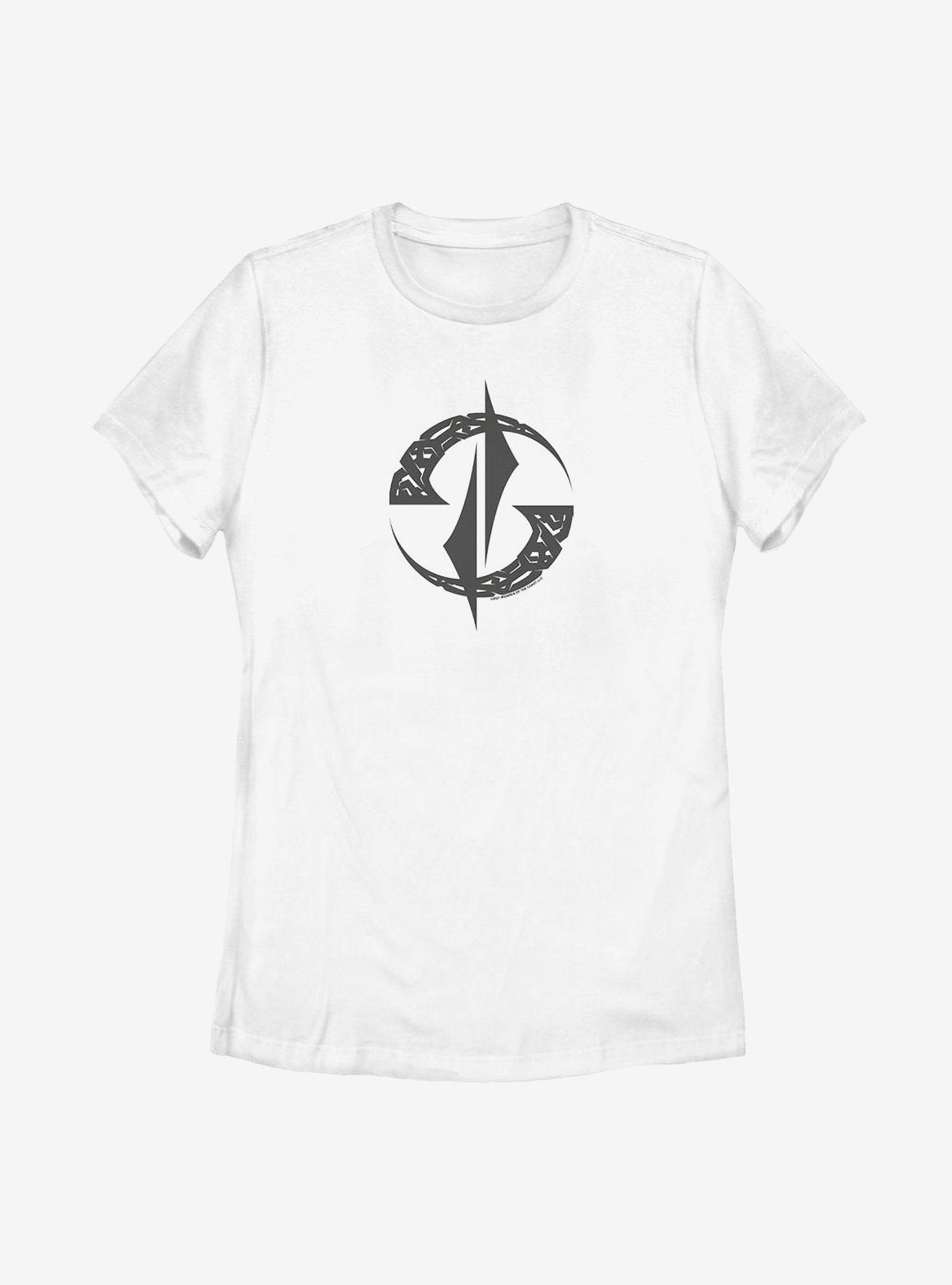 Magic: The Gathering Kaya Knotwork Symbol Womens T-Shirt, WHITE, hi-res