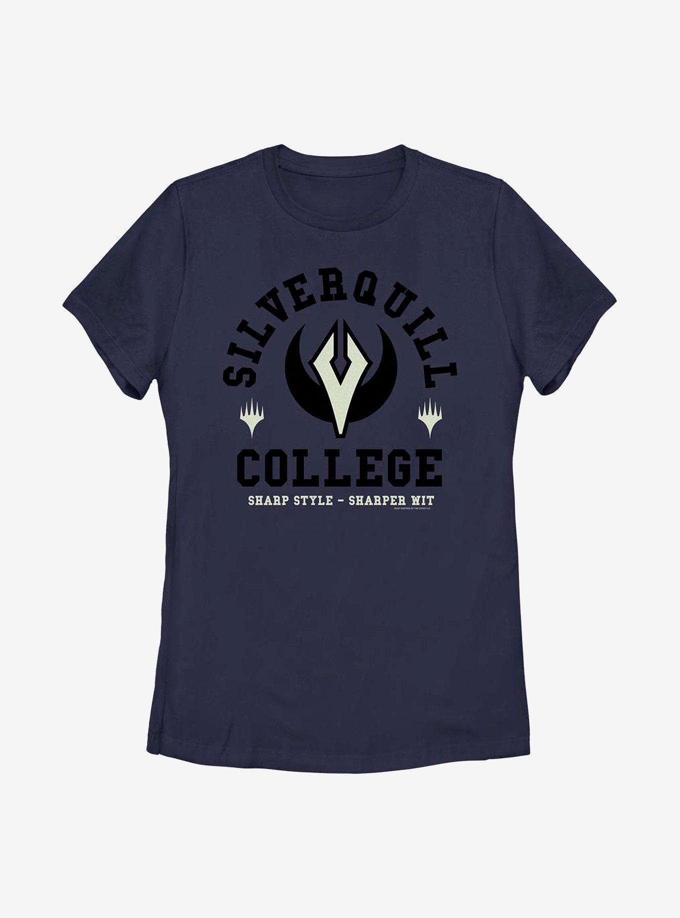 Magic: The Gathering Silverquill College Womens T-Shirt, NAVY, hi-res