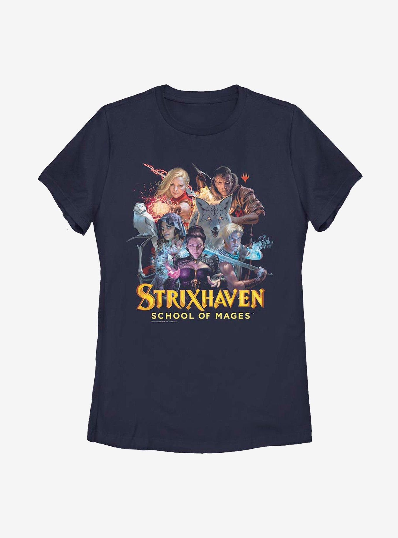 Magic: The Gathering Strixhaven Group Womens T-Shirt, NAVY, hi-res