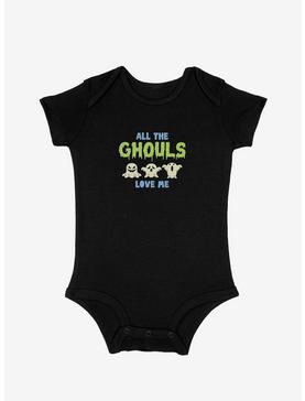 Halloween All The Ghouls Love Me Infant Bodysuit, , hi-res