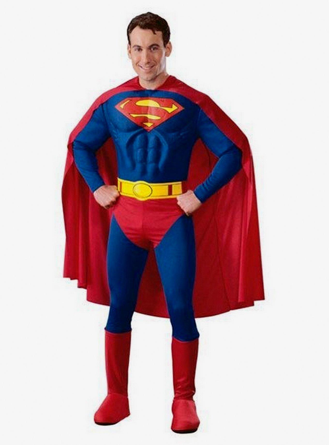 DC Comics Superman Deluxe Muscle Costume, , hi-res