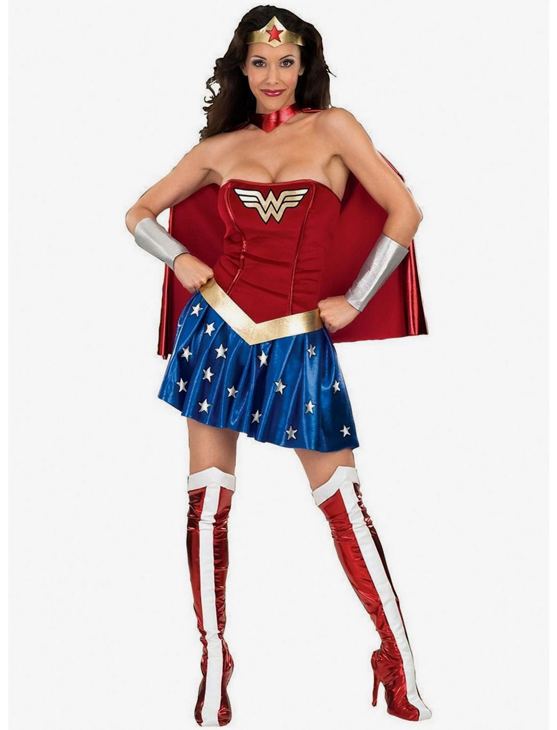 DC Comics Wonder Woman Costume, RED, hi-res