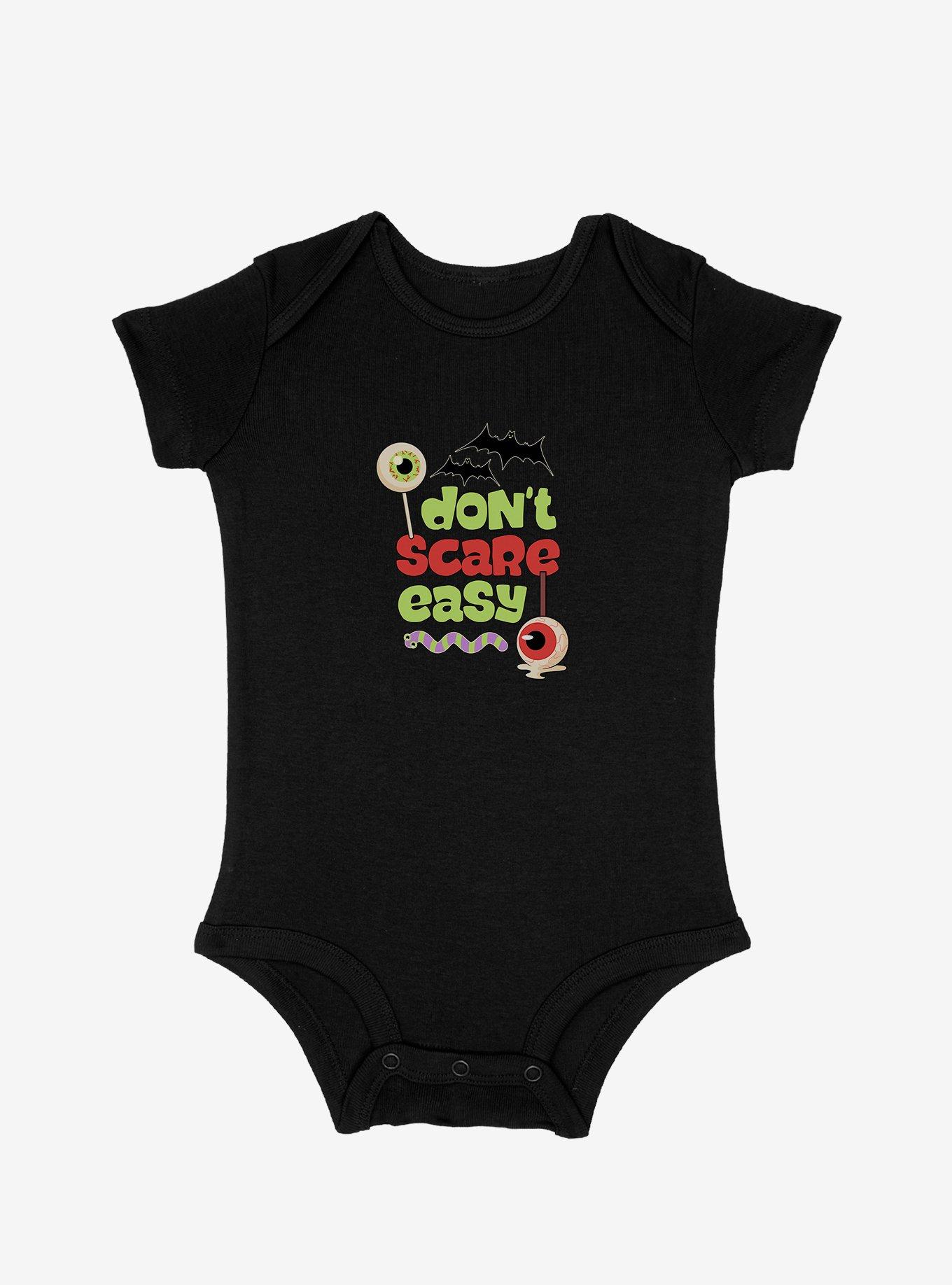 Halloween Don't Scare Easy Infant Bodysuit, , hi-res