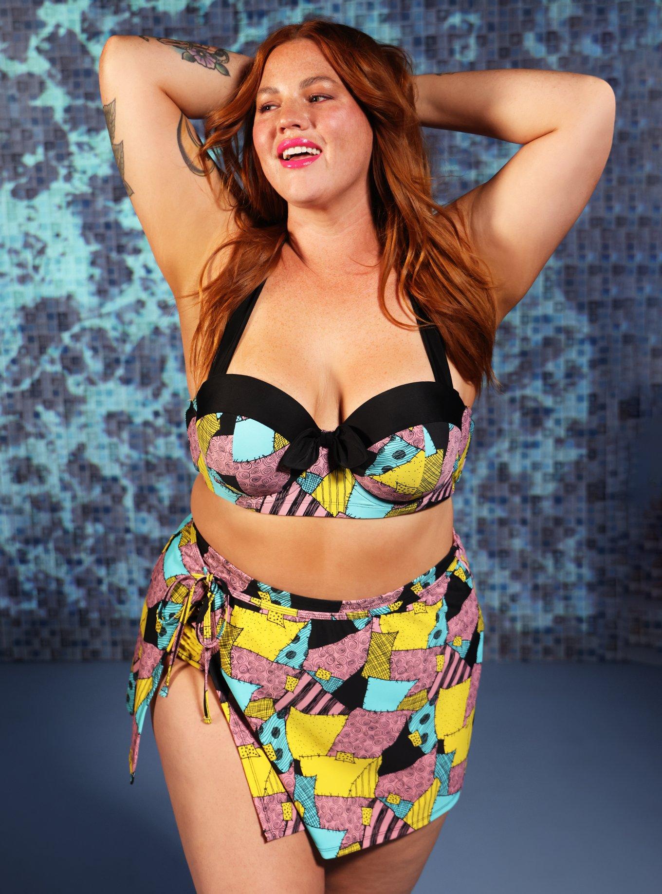 The Nightmare Before Christmas Sally Sarong Cover-Up Plus Size, MULTI, hi-res