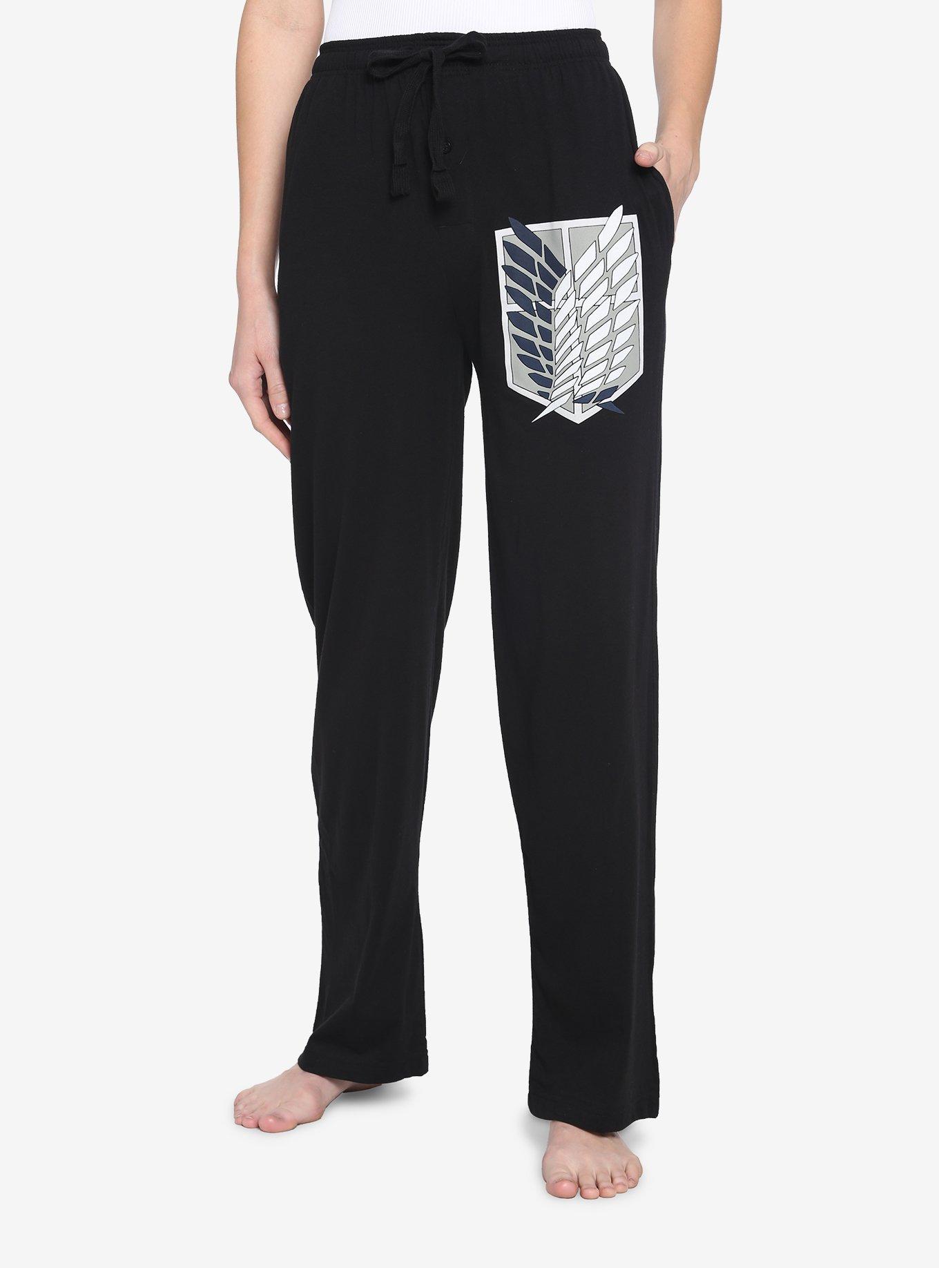 Attack On Titan Survey Corps Emblem Pajama Pants, MULTI, hi-res