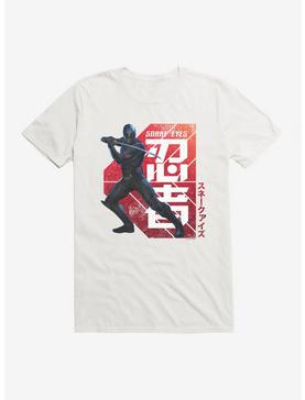 G.I. Joe Snake Eyes Defense Stance T-Shirt, WHITE, hi-res