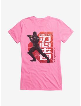 G.I. Joe Snake Eyes Key Art Stance Girls T-Shirt, CHARITY PINK, hi-res