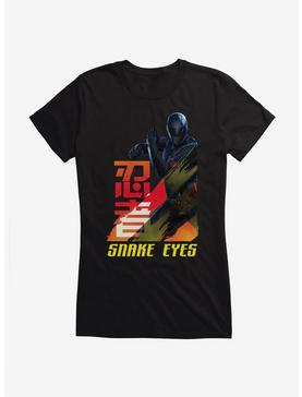G.I. Joe Snake Eyes Attack Stance Girls T-Shirt, BLACK, hi-res