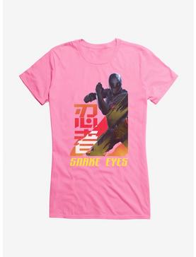 G.I. Joe Snake Eyes Attack Stance Girls T-Shirt, CHARITY PINK, hi-res