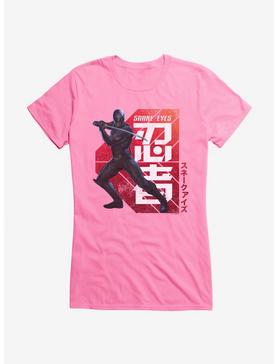 G.I. Joe Snake Eyes Defense Stance Girls T-Shirt, CHARITY PINK, hi-res